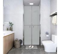 vidaXL Porta per Doccia in ESG Satinato 86x190 cm