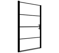 vidaXL Porta per Doccia in Vetro Temperato 100x178 cm Nera