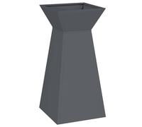 vidaXL Porta Piante Cubico Antracite di per Interno ed Esterno. Ha Un Design Moderno, è Fatto di plastica Resistente e Si pulisce Facilmente. Perfetto per Decorare casa e per esporre vasi da giardin