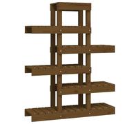 vidaXL Supporto per Piante Ambra 85x25x109,5 cm Legno Massello di Pino