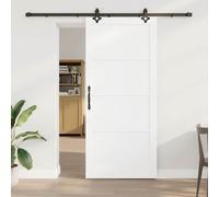 vidaXL Porta scorrevole con set di accessori 'ORKDAL'in legno massello di pino bianco