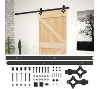VidaXL Porta Scorrevole con Set Hardware 100x210 cm in Legno di Pino