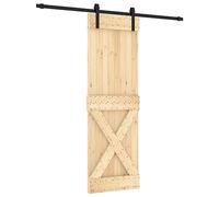 vidaXL Porta Scorrevole con Set Hardware 70x210 cm Legno Massello Pino