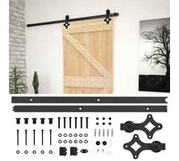VidaXL Porta Scorrevole con Set Hardware 80x210 cm in Legno di Pino