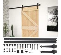 vidaXL Porta Scorrevole con Set Hardware 90x210 cm in Legno di Pino