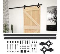 vidaXL Porta Scorrevole con Set Hardware 90x210 cm in Legno di Pino