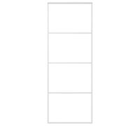 vidaXL Porta Scorrevole in Vetro ESG e Alluminio 76x205 cm Bianca
