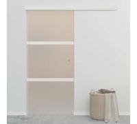 vidaXL Porta Scorrevole in Vetro ESG e Alluminio 90x212cm Argento