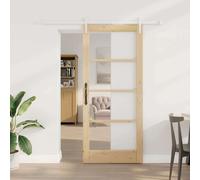 vidaXL Porta scorrevole Marrone 86 x 198,5 cm