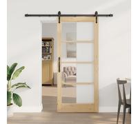 vidaXL Porta scorrevole Marrone 86 x 198,5 cm