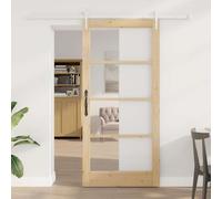 vidaXL Porta scorrevole Naturale 93 x 202 cm