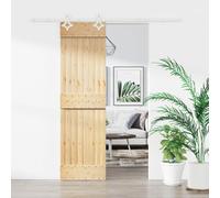 vidaXL Porta scorrevole Naturale e Bianco 70 x 210 cm