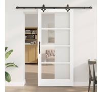 Porta scorrevole ORKDAL Bianco e Nero 93 x 202 cm
