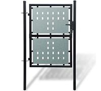 vidaXL Porta singola Recinzione Cancello Esterno Cortile Giardino Patio Ingresso Entryway Cancello Barriera Sicurezza Recinzione Hardware In Acciaio 100x250cm
