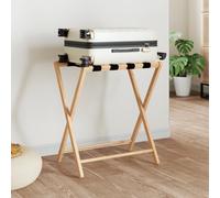 vidaXL Portabagagli 68,5x38x58 cm in bambù