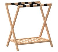vidaXL Portabagagli 68x38x58 cm in bambù