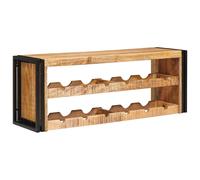 vidaXL Portabottiglie 100 x 45 x 33 cm Legno di Mango Grezzo Massiccio
