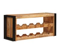 vidaXL Portabottiglie 100 x 45 x 33 cm Legno di Mango Grezzo Massiccio