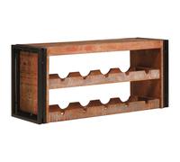 vidaXL Portabottiglie 100 x 45 x 33 cm Legno massello riciclato