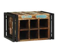 vidaXL Portabottiglie 2 pz 46 x 35 x 27,5 cm Legno Recuperato Massello