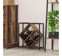 vidaXL Portabottiglie Legno vecchio 51 x 18 x 52.5 cm