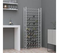 VIDAXL - Portabottiglie Per 96 Bottiglie Metallo Bianco