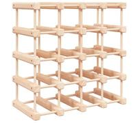 vidaXL Portabottiglie Vino 20 Bottiglie 46,5x23x46,5 cm Massello Pino