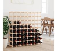 vidaXL Portabottiglie Vino 72 Bottiglie 90,5x23x90,5 cm Massello Pino