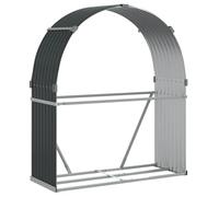 vidaXL Portaceppi Antracite 120x45x140 cm in Acciaio Zincato