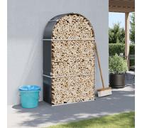 vidaXL Portaceppi Antracite 120x45x210 cm in Acciaio Zincato