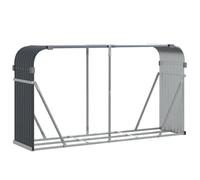 vidaXL Portaceppi Antracite 180x45x100 cm in Acciaio Zincato
