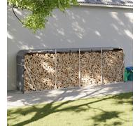 vidaXL Portaceppi Antracite 300x45x100 cm in Acciaio Zincato