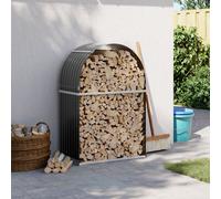 vidaXL Portaceppi Antracite 80x45x120 cm in Acciaio Zincato
