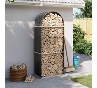 vidaXL Portaceppi Antracite 80x45x190 cm in Acciaio Zincato