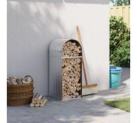 vidaXL Portaceppi Argento 40x45x100 cm in Acciaio Zincato