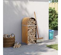 vidaXL Portaceppi Effetto Legno 40x45x100 cm in Acciaio Zincato