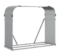 vidaXL Portaceppi Grigio Chiaro 120x45x100 cm in Acciaio Zincato