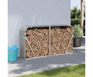 vidaXL Portaceppi Grigio Chiaro 180x45x100 cm in Acciaio Zincato