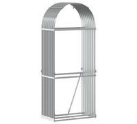 vidaXL Portaceppi Grigio Chiaro 80x45x190 cm in Acciaio Zincato
