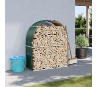 vidaXL Portaceppi Verde 120x45x140 cm in Acciaio Zincato