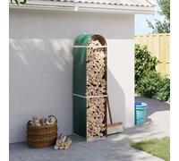 vidaXL Portaceppi Verde 40x45x170 cm in Acciaio Zincato