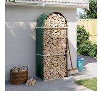 vidaXL Portaceppi Verde 80x45x190 cm in Acciaio Zincato