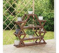 vidaXL Portafiori 110x25x105 cm in Legno Massello di Abete