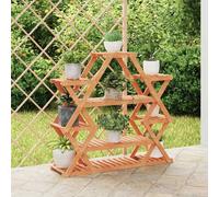 vidaXL Portafiori 110x25x105 cm in Legno Massello di Abete