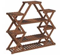 vidaXL Portafiori 110x25x105 cm in legno massiccio d'abete