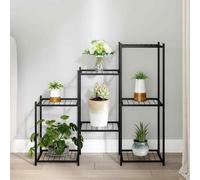 vidaXL Portafiori 83x25x80 cm Nero in Ferro
