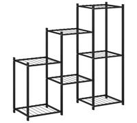 vidaXL Portafiori 83x25x80 cm Nero in Ferro