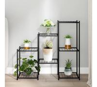 vidaXL Portafiori 83x25x80 cm Nero in Ferro