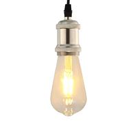 vidaXL Portalampade 2 pz Nichel Satinato E27