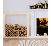 vidaXL Portalegna 100x25x100 cm in Legno Massello di Pino